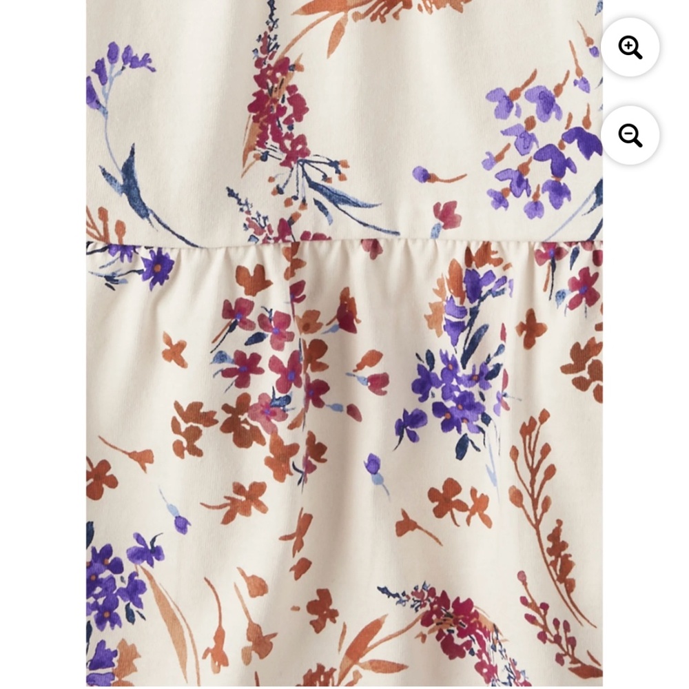 The Children’s Place Girls Floral Print Tiered Flutter Dress Size XL (14) NWT - Picture 3 of 5